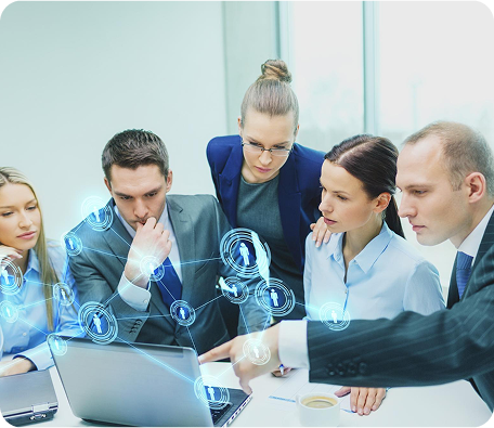Legal professionals in discussion